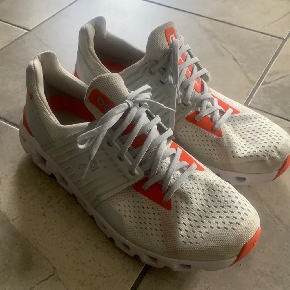 On cloudswift White Flame Running Shoes